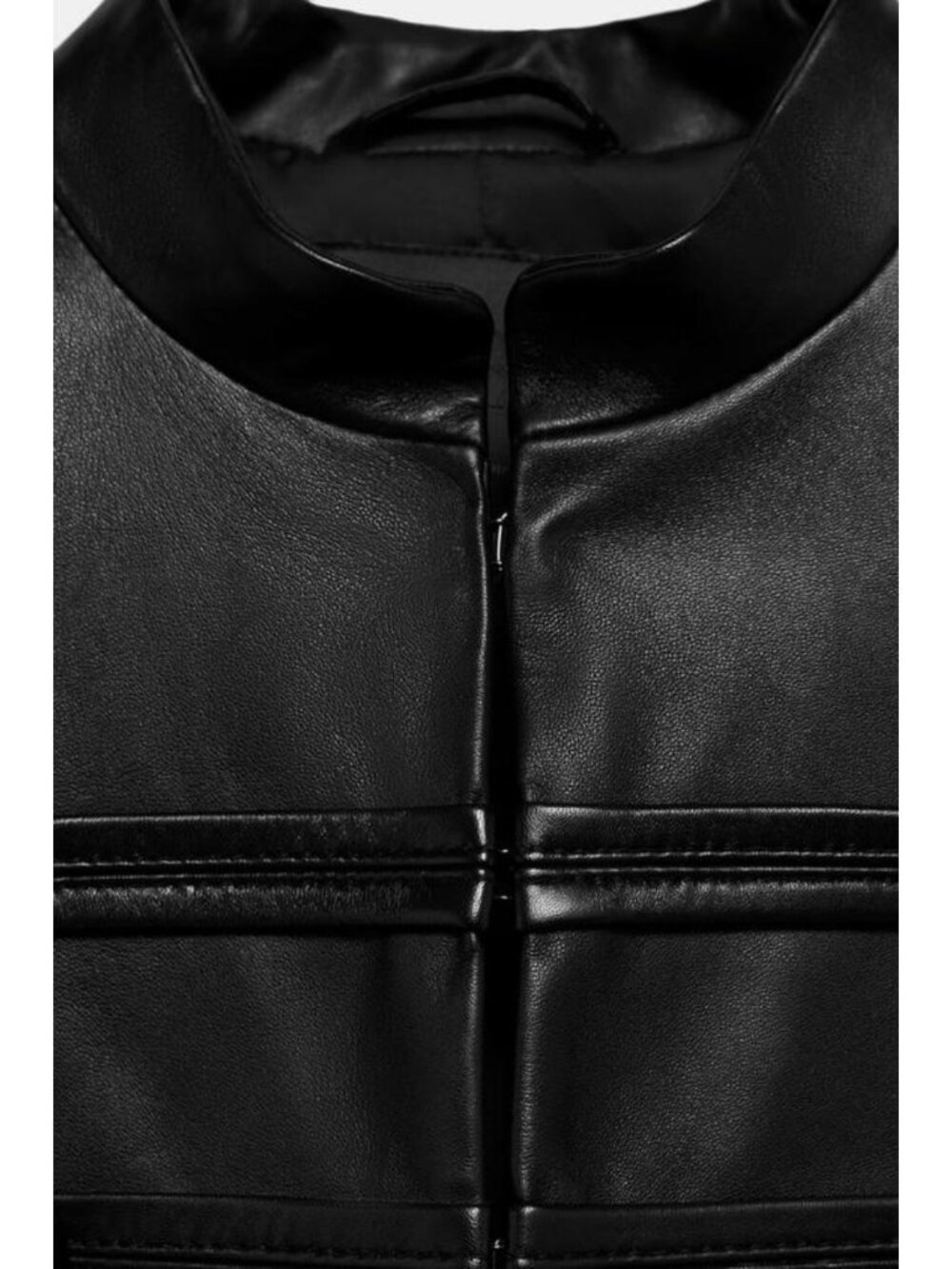 ZARA 100% LEATHER FROG FASTENING JACKET ZW COLLECTION 5479/243/800 - Picture 4 of 5